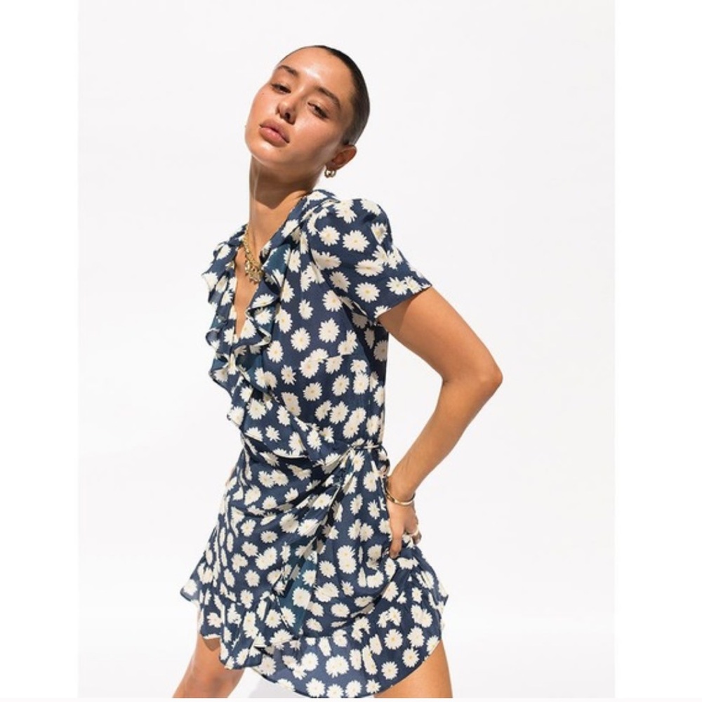 Realisation Par Valentina Silk Wrap Dress XXS